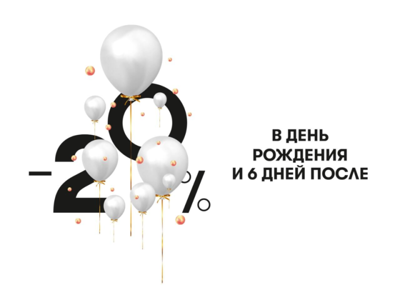 Всем именинникам скидка 20% в Vasilchuki Chaihona №1