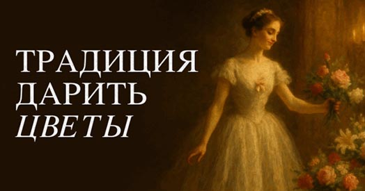 Традиция дарить цветы